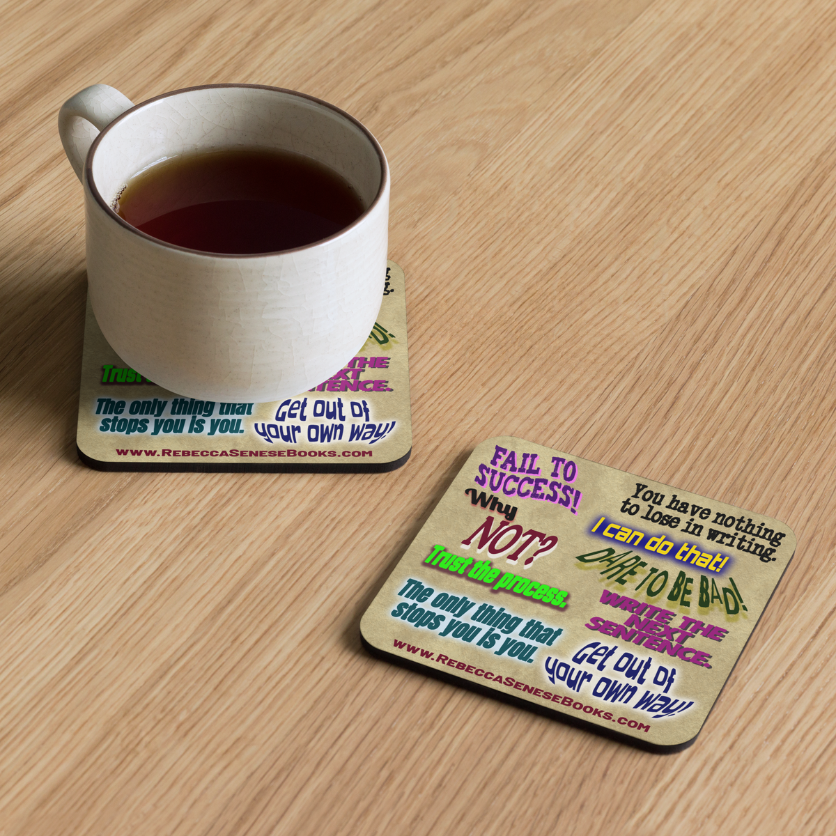 Writing Inspiration Cork-back coaster