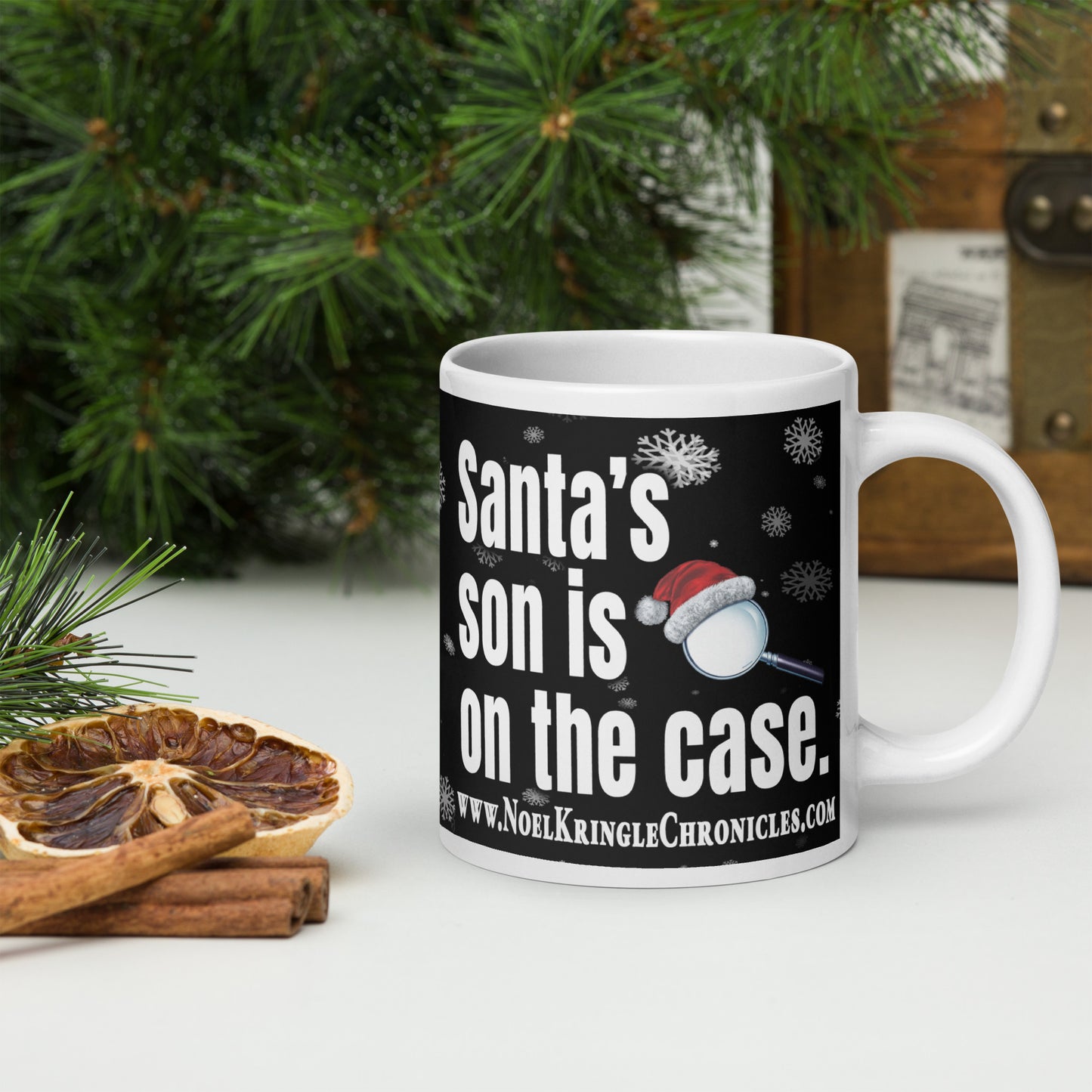 NKC White glossy mug 20 oz