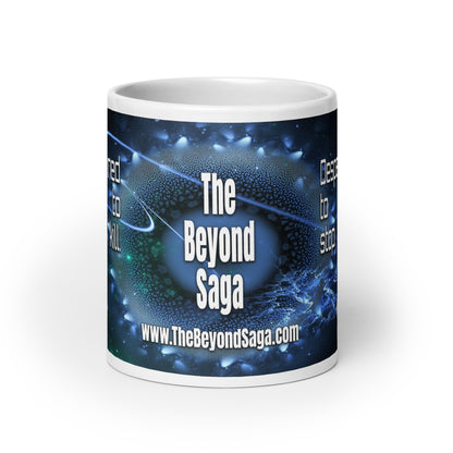 TBS White glossy mug