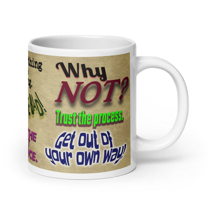Writing Inspiration White glossy 20 oz mug